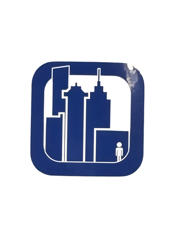 411VM 'Skyscraper' Sticker - Blue