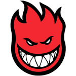 Spitfire 'Big Head' Huge Sticker - Red