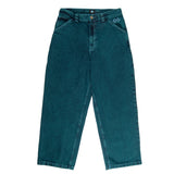 Magenta 'Ledge' Denim Baggy Jeans - Teal