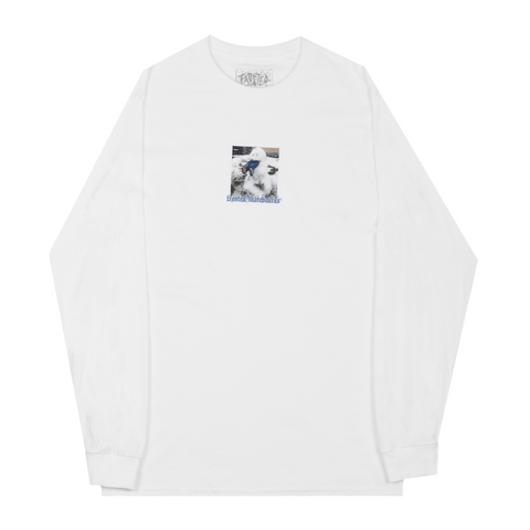 Frosted 'Snowman Graphic' L/S - White