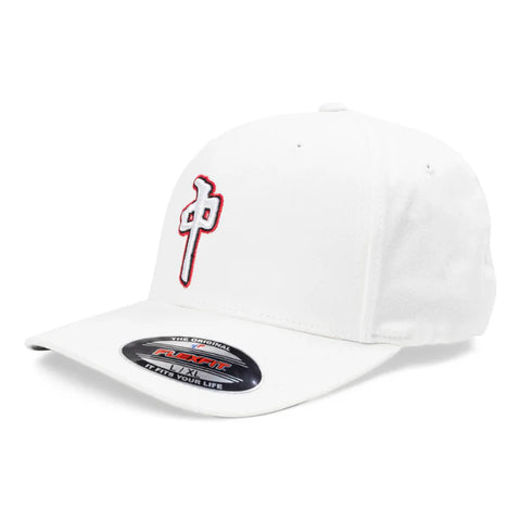 Red Dragon 'OG Puffy Grande' Flexfit Cap - White/Red