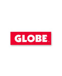 Globe 'Box Logo' Sticker - Red