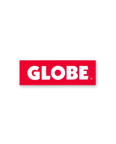 Globe 'Box Logo' Sticker - Red