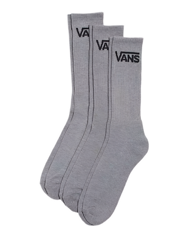Vans 'Classic Crew' Socks - Grey (3 Pack)