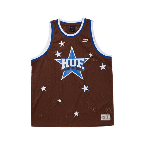 HUF 'All Star' Basketball Jersey - Brown/Blue