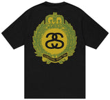 Stüssy 'Crown Wreath' Pigment Dyed Tee - Black