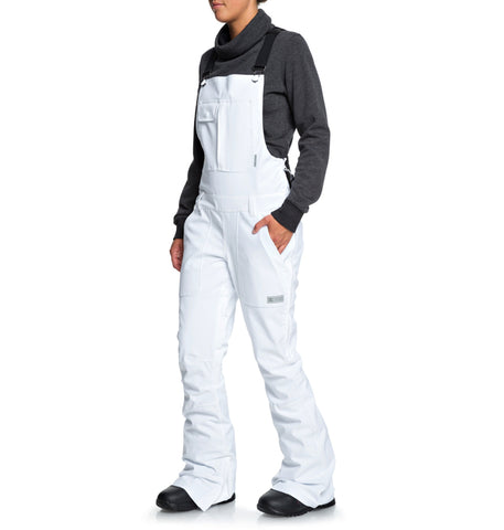 DC Shoes 'Collective' BIB Overall - White (Women’s)