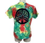 Obey 'Peace Dragon' Tie Dye Tee - Rainbow Blotch
