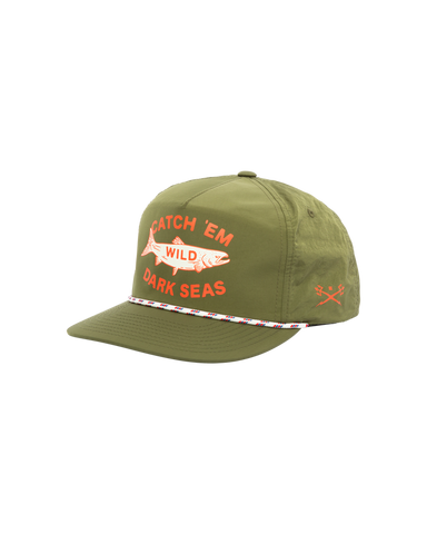 Dark Seas 'Hargus'  Cap - Olive