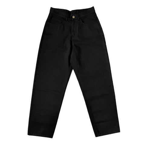 Frosted 'Wavy Classic' Baggy Jeans - Black