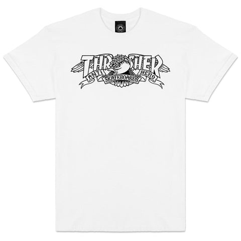 Antihero x Thrasher 'Mag Banner' Tee - White