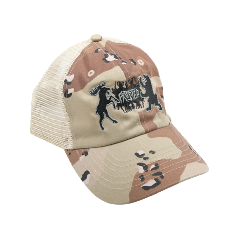 Frosted 'Hunt' Trucker Cap - Desert Camo