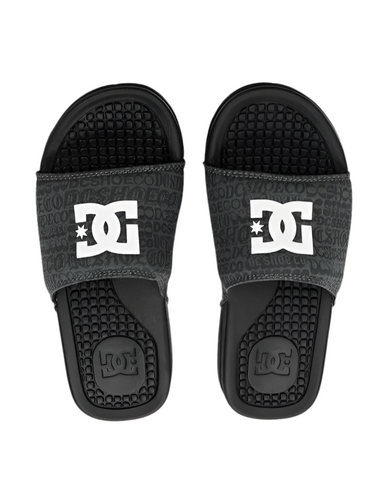 DC Shoes 'Bolsa' Slide - Black/White Print