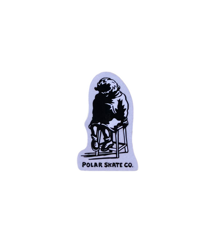 Polar Skate Co. 'Dark Thoughts' Sticker - Black