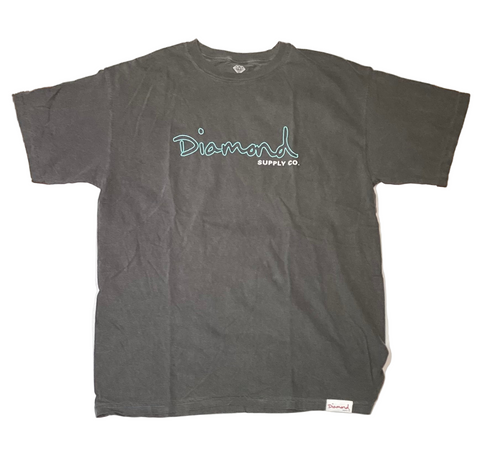 Diamond Supply Co. 'OG Logo' Washed Tee - Black