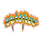Spitfire 'Venom Chrome' Sticker - Orange