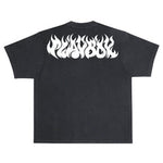 Color Bars X Playboy 'Flames 2.0 Boxy Fit' Tee - Black/White