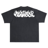 Color Bars X Playboy 'Flames 2.0 Boxy Fit' Tee - Black/White