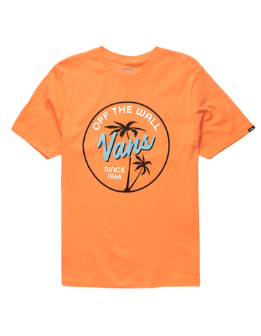 Vans 'Palm Script' Tee  - Orange (Kids)