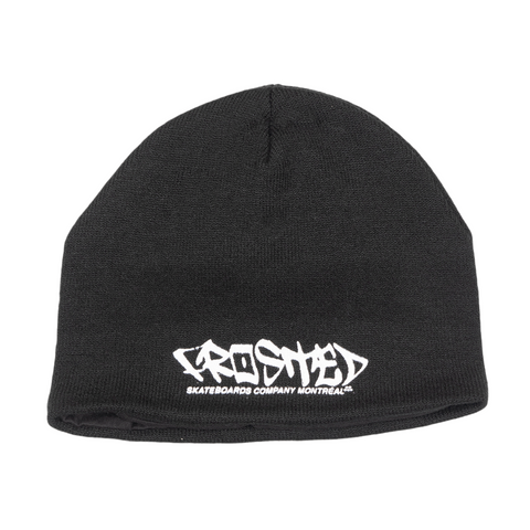 Frosted 'Sandbox Logo' Skully Beanie - Black