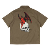Welcome 'Nephilim Zip Twill' Work Shirt - Stone