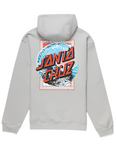 Santa Cruz 'Wavy Dot' Zip-Up Hoodie - Heather Grey