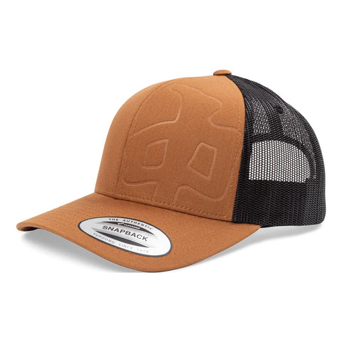 Red Dragon 'Bleed' Trucker Cap - Caramel/Black