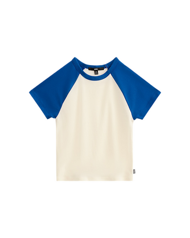 Vans 'Clare Raglan' Tee - White/Blue
