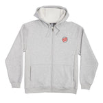 Santa Cruz 'Wavy Dot' Zip-Up Hoodie - Heather Grey
