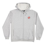 Santa Cruz 'Wavy Dot' Zip-Up Hoodie - Heather Grey