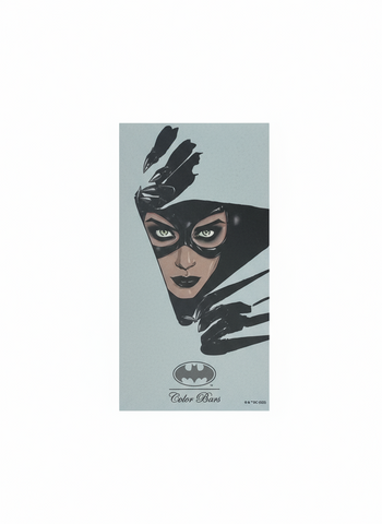 Color Bars x Batman 'Cat Woman' Sticker - Pale Blue