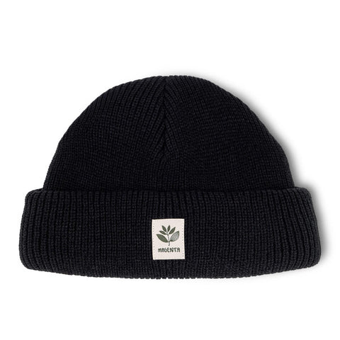 Magenta 'Fam' Beanie - Black