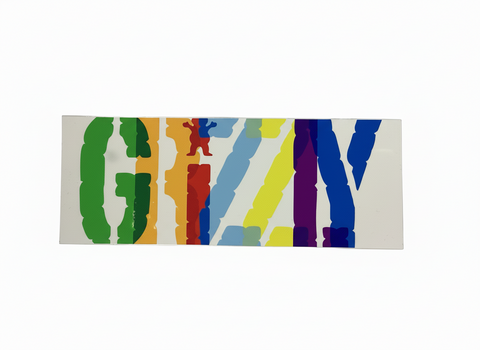 Grizzly Griptape 'Rainbow' Sticker - Multi
