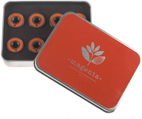 Magenta 'Abec 7' Premium Quality Skateboard Bearings - Orange