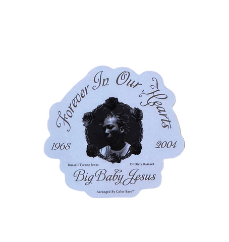 Color Bars x Ol’ Dirty Bastard 'In Memorial' Sticker - Gold