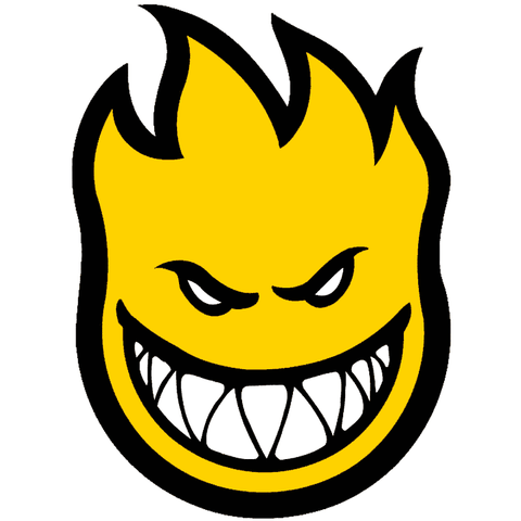 Spitfire 'Big Head' Huge Sticker - Yellow