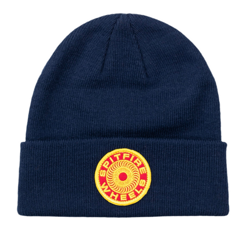 Spitfire 'Classic 87’ Swirl Cuff' Beanie - Navy