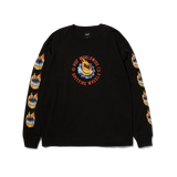 HUF x Spitfire 'Chrome Head' L/S Tee - Black