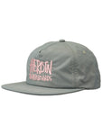 Heroin Skateboards 'Script' Nylon Snapback Cap - Grey/Pink