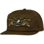 Antihero 'Basic Eagle' 5-Panel Snapback Cap - Brown