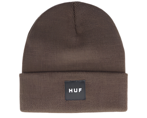 HUF 'Essentials Box Logo' Beanie - Brown
