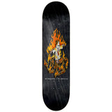 Toy Machine x Ed Templeton 'Charred Cross' Deck - Black Stain