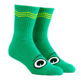 Toy Machine 'Turtle Boy' Crew Socks - Green