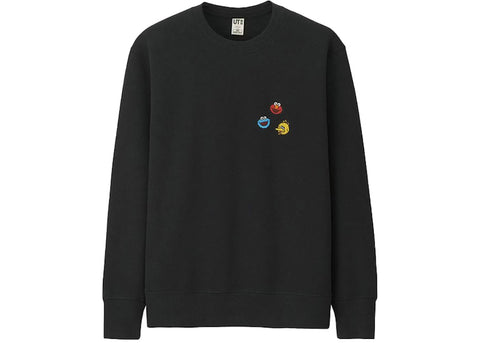 KAWS x Uniqlo x Sesame Street 'Big Birds Head' Sweatshirt - Black (Asia Sizing)