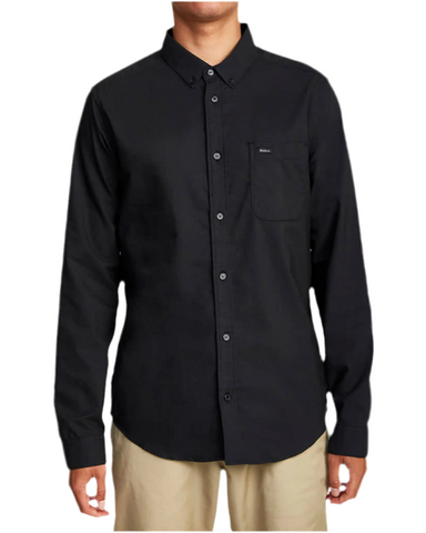 RVCA 'That'll Do Stretch' L/S Shirt - Black
