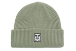 Obey 'Mid Icon Patch Cuff' Beanie - Abbey Stone