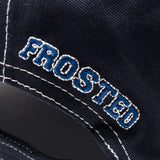 Frosted Skateboards 'Embroidery' Strapback Cap - Navy/Beige