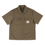 Welcome 'Nephilim Zip Twill' Work Shirt - Stone