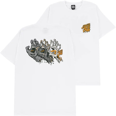 Santa Cruz 'Evolved Hand' Tee - White