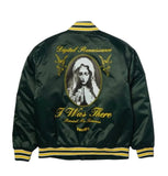 HUF 'Digital Renaissance' Baseball Jacket - Forest Green